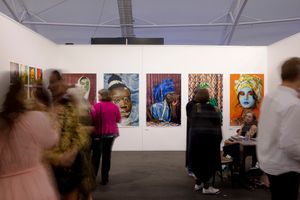 Atong Atem, MARS Gallery, Aotearoa Art Fair, Auckland (16–20 November 2022). Courtesy Aotearoa Art Fair. Photo: Luke Foley-Martin.